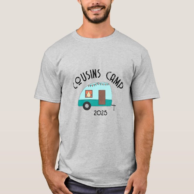 Camiseta Disfrutando de los viajes de los Primos en el camp (Anverso)