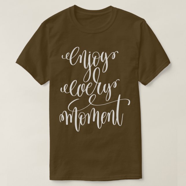 Camiseta Disfrutar cada momento (Diseño del anverso)