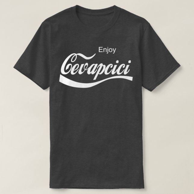 Camiseta Disfrutar Cevapcici  (Diseño del anverso)