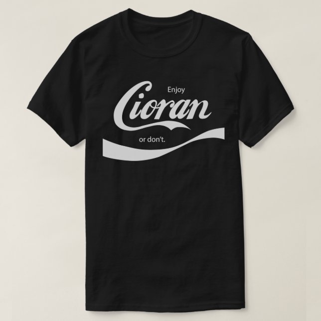 Camiseta Disfrutar de Emil Cioran (Diseño del anverso)