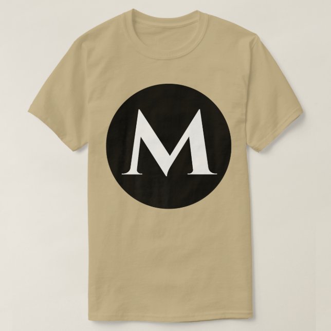 Camiseta Disfrutar de la carta inicial de monograma de Guay (Diseño del anverso)