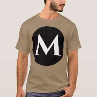 Camiseta Disfrutar de la carta inicial de monograma de Guay