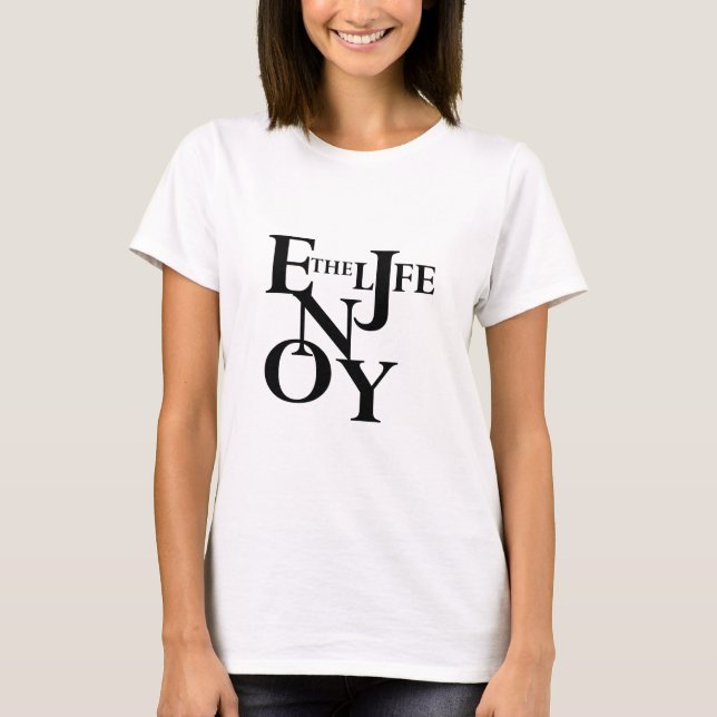 Camiseta Disfrutar de la vida (Anverso)