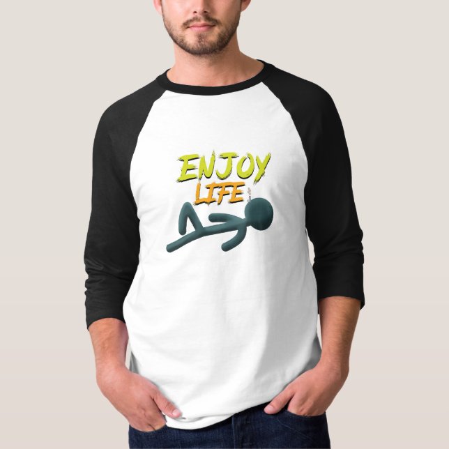 Camiseta Disfrutar de la vida (Anverso)