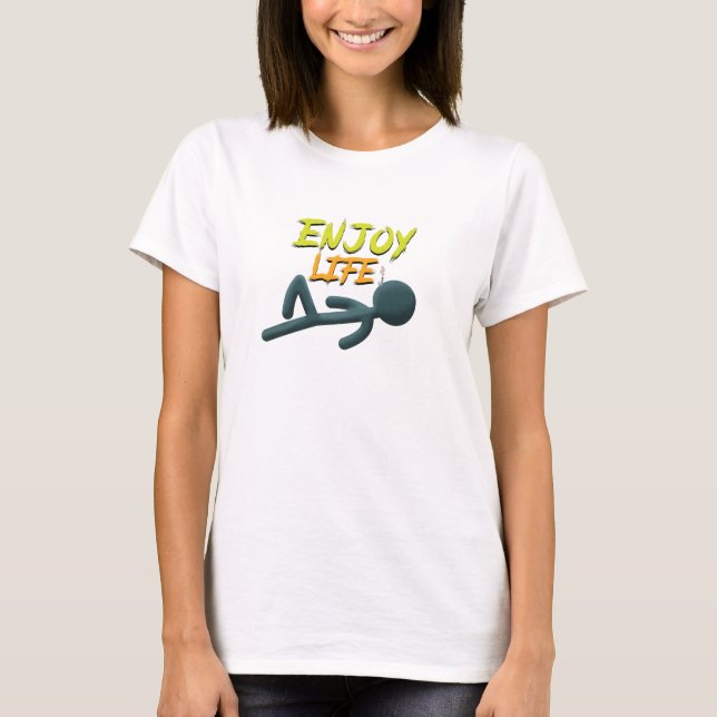 Camiseta Disfrutar de la vida (Anverso)