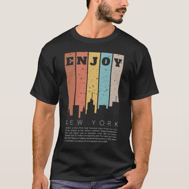 Camiseta Disfrutar de Nueva York (Anverso)