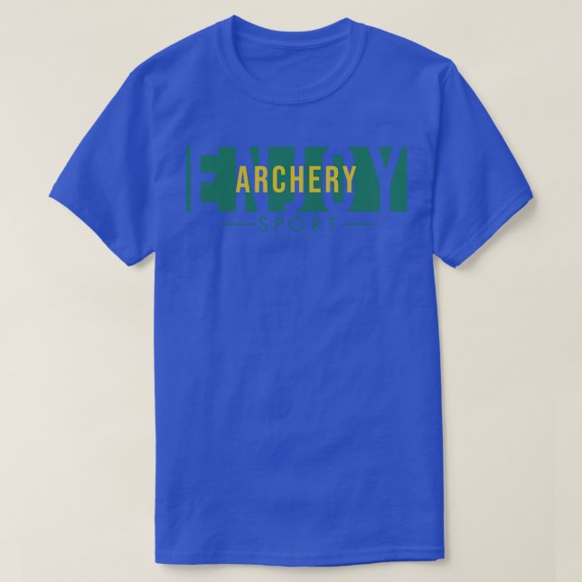 Camiseta Disfrutar de tiro con arco (Diseño del anverso)