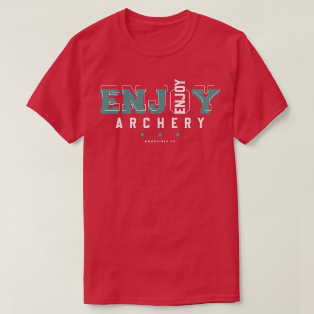 Camiseta Disfrutar de tiro con arco (Diseño del anverso)