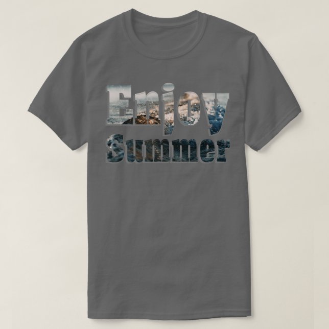 Camiseta Disfrutar del verano (Diseño del anverso)