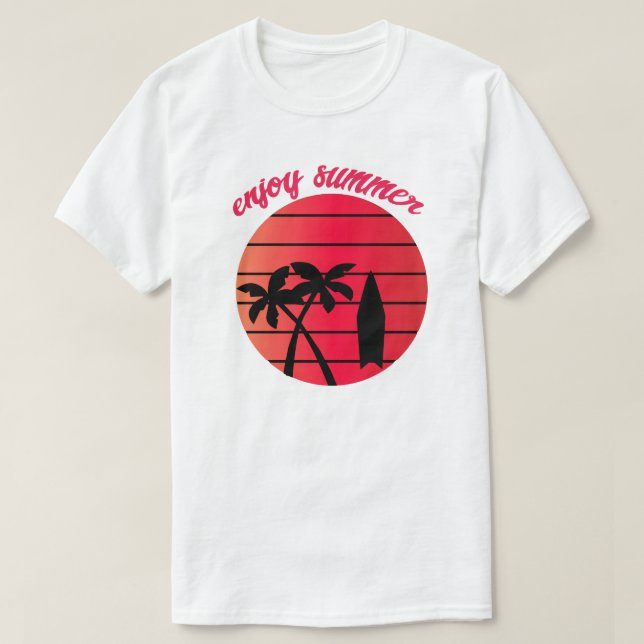 Camiseta disfrutar del verano (Diseño del anverso)