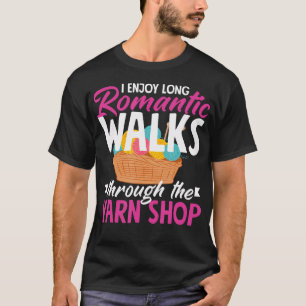 Camiseta Disfrutar Tejiendo Paseos a la tienda de hilo Aguj