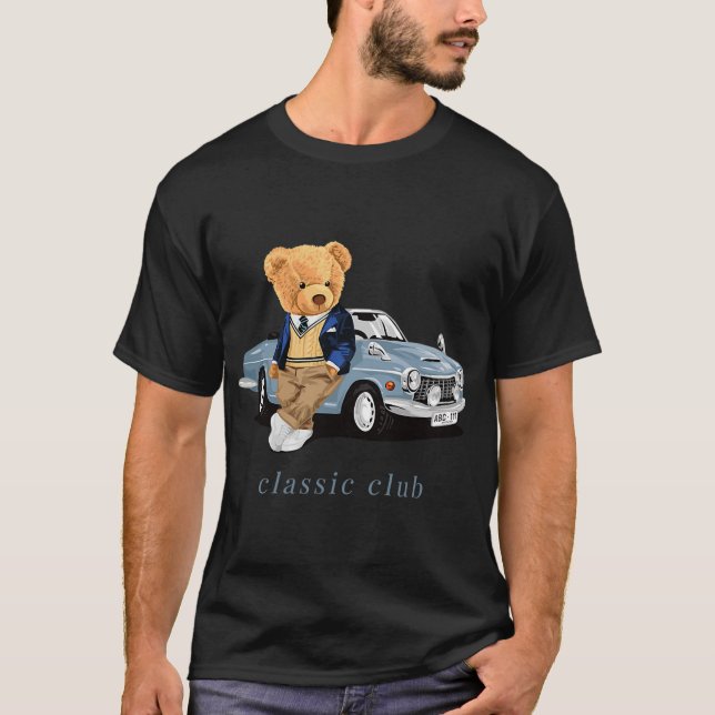 Camiseta Disfrute De Guay Teddy Bear Con Clásicos Gráficos  (Anverso)