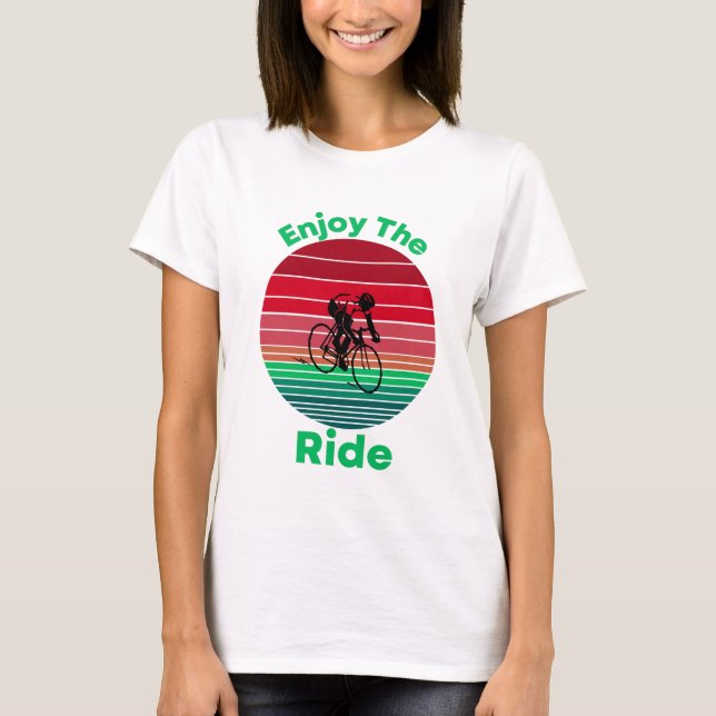 Camiseta Disfrute de la oferta de ciclismo Inspirador de Ri (Anverso)