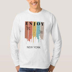 Camiseta DISFRUTE DE NOTICIAS, edificios, aviones   Viajar