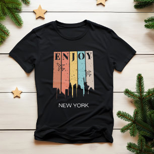 Camiseta DISFRUTE DE NOTICIAS, edificios, aviones   Viajar