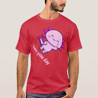 Camiseta disfrute de su día con axolotl