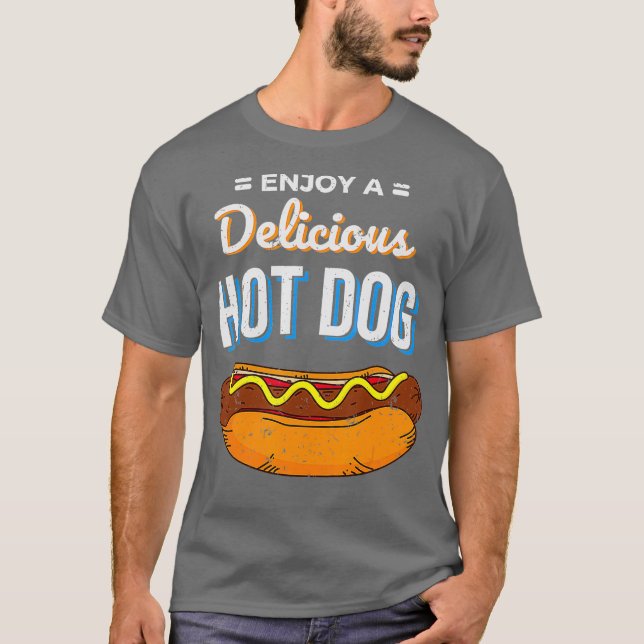 Camiseta Disfrute De Un Delicioso Frankfurter De Perro Cali (Anverso)