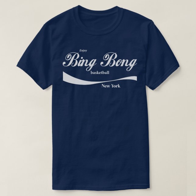 Camiseta Disfrute del baloncesto Bing Bong New York (Diseño del anverso)