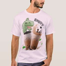 Camiseta disfrute del dinosaurio bubba tea