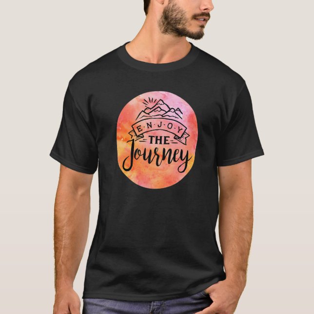 Camiseta Disfrute del Journey Mountain Range Explorer Sunse (Anverso)