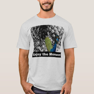 Camiseta Disfrute del momento 2 - pavo real