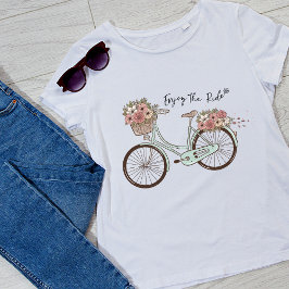 Camiseta Disfrute del paseo en bicicleta de las mujeres