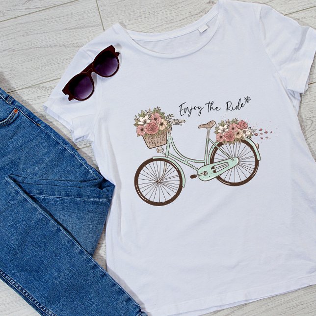 Camiseta Disfrute del paseo en bicicleta de las mujeres (Subido por el creador)