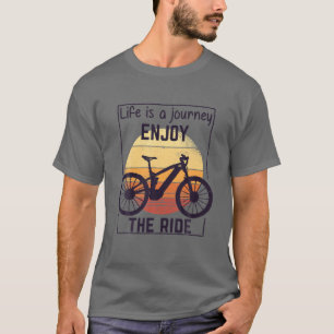 Camiseta Disfrute del RIDE E Bicicleta MTB Bicicleta Vintag