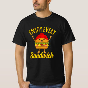 Camiseta Disfrute del Sándwich Bolonia Carne Lover Eater