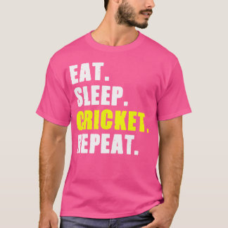 Camiseta Disfrute del sueño del cricket y repita el cricket