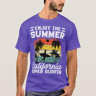 Camiseta Disfrute del Super Surfer Summer California