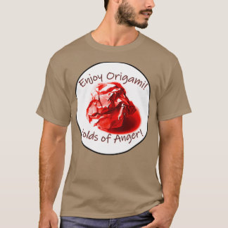 Camiseta Disfruten de las plegarias del origami de la ira