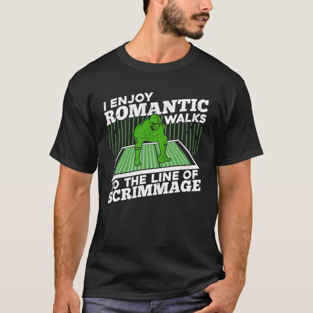 Camiseta Disfruto De Caminatas Románticas A La Línea Del Cr (Anverso)
