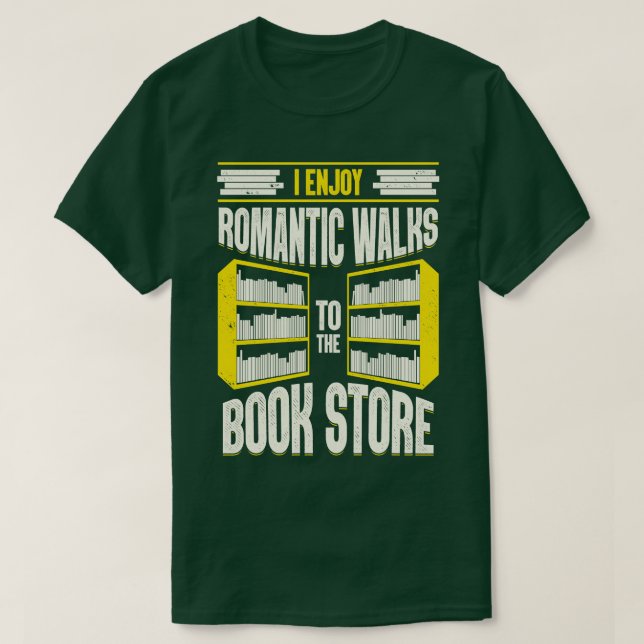 Camiseta Disfruto De Caminatas Romc A La Tienda De Libros (Diseño del anverso)