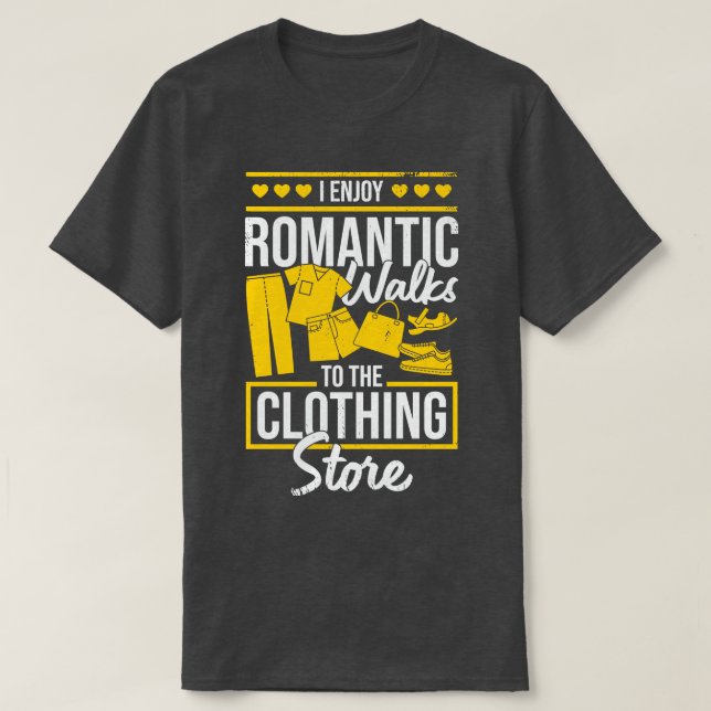 Camiseta Disfruto De Caminatas Romc A La Tienda De Ropa (Diseño del anverso)