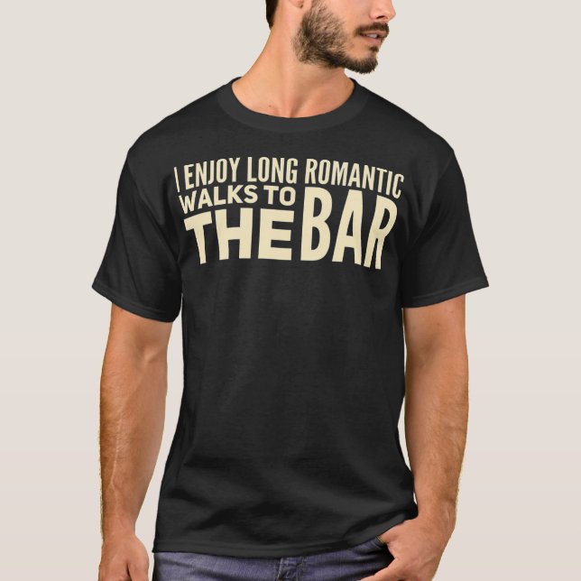 Camiseta Disfruto de largas caminatas románticas a la diver (Anverso)