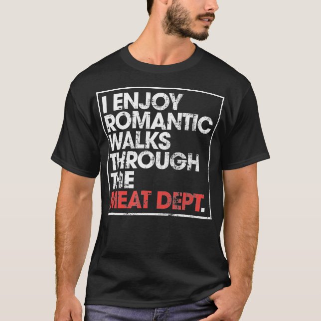 Camiseta Disfruto De Largas Caminatas Románticas A Través D (Anverso)