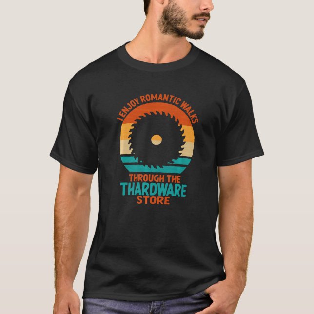 Camiseta Disfruto De Largas Caminatas Románticas A Través D (Anverso)