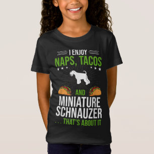Camiseta Disfruto de Naps Tacos y el amor en miniatura de S