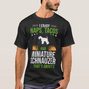 Camiseta Disfruto de Naps Tacos y el amor en miniatura de S