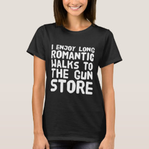 Camiseta Disfruto de paseos románticos largos a la tienda