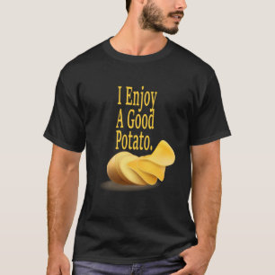 Camiseta Disfruto De Una Buena Comida Graciosa De Papa
