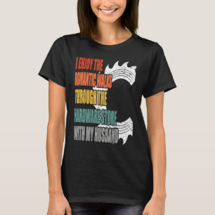 Camiseta Disfruto los paseos románticos a través de la tien