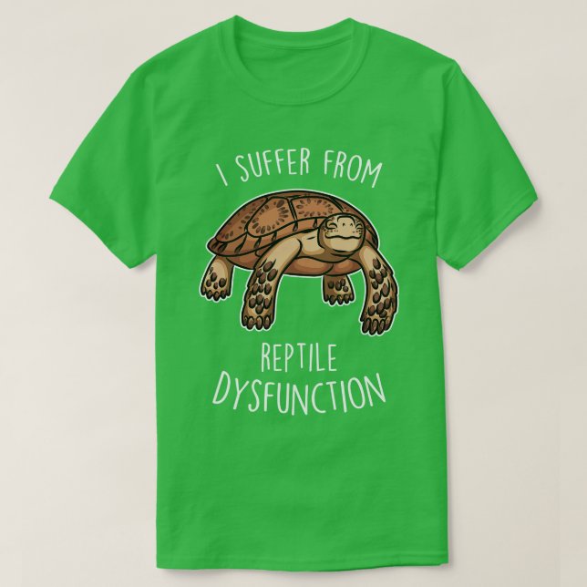 Camiseta Disfunción del reptil Sulcata Tortoise (Diseño del anverso)