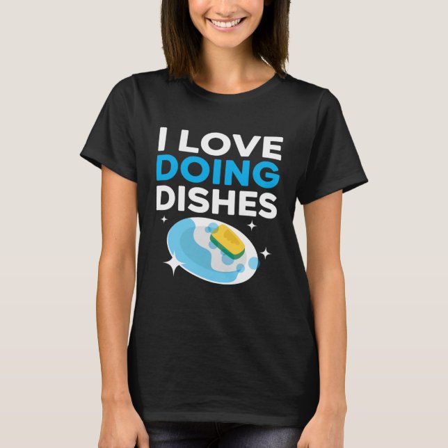 Camiseta Dishwashing Job Profession Restaurant Employee Dis (Anverso)