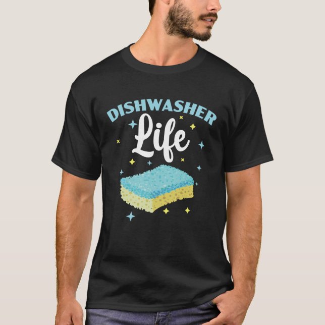 Camiseta Dishwashing Profession Restaurant Employee Dishwas (Anverso)