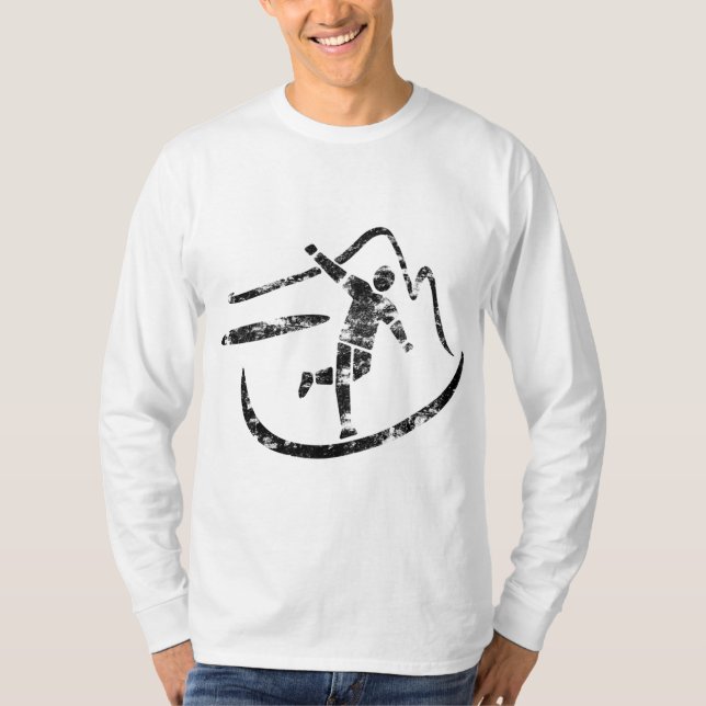 Camiseta Disk Golf Basket Simple Art Elements Disk Golfer G (Anverso)