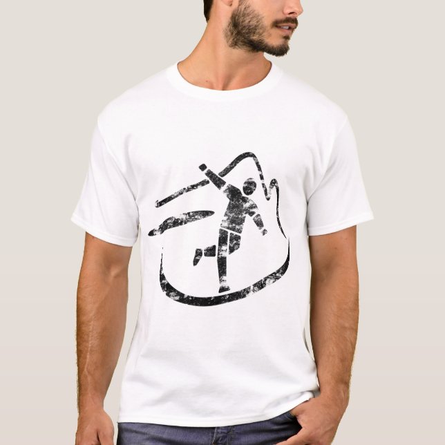 Camiseta Disk Golf Basket Simple Art Elements Disk Golfer G (Anverso)