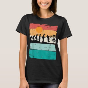 Camiseta Disk Golf Evolution Disc Golf Player Flying Disk G