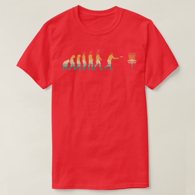 Camiseta Disk Golf Evolution Retro Essential TShirt Classic (Diseño del anverso)